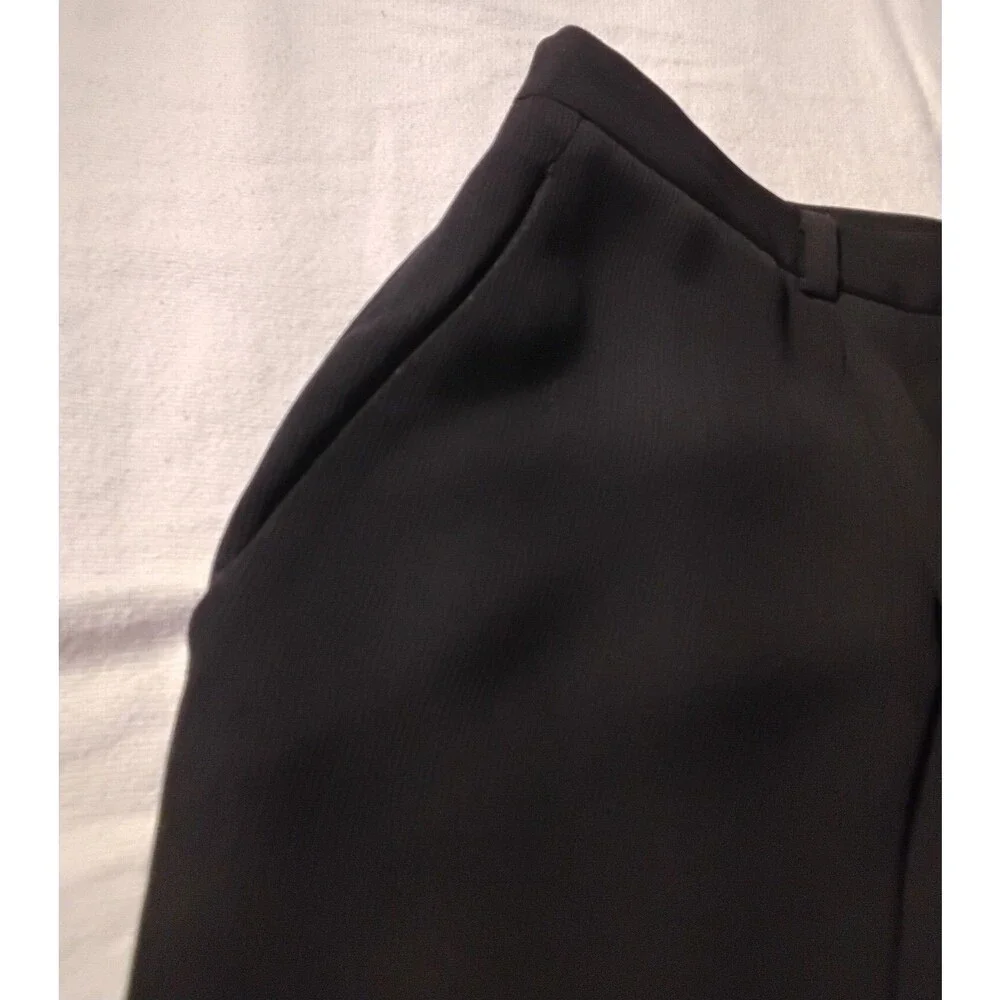 Vintage Rafaella Women's Lined Black Dress Pants Wide Leg High Rise Size 16